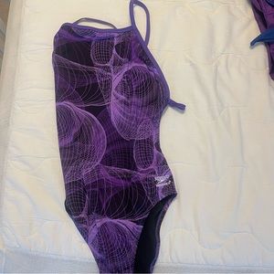 Purple speedo one piece